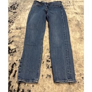 Levi's Levis Wedgie Button Up  Jeans Medium Wash Sz 25 X 27 Womens Blue Denim